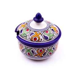 Sucrier poterie Artisanale Marocaine en céramique 100% authentique.