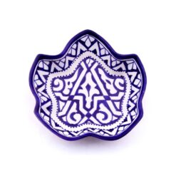 Plat poterie Marocain céramique forme feuille 100% originel.